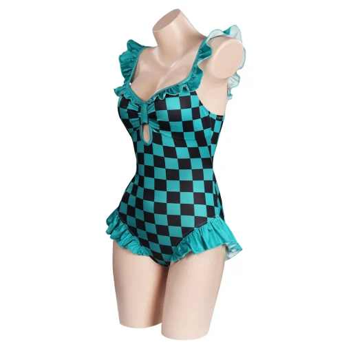 Kamado Tanjirou Swimwear Outfits Halloween Suit Cosplay Costume - Image 5