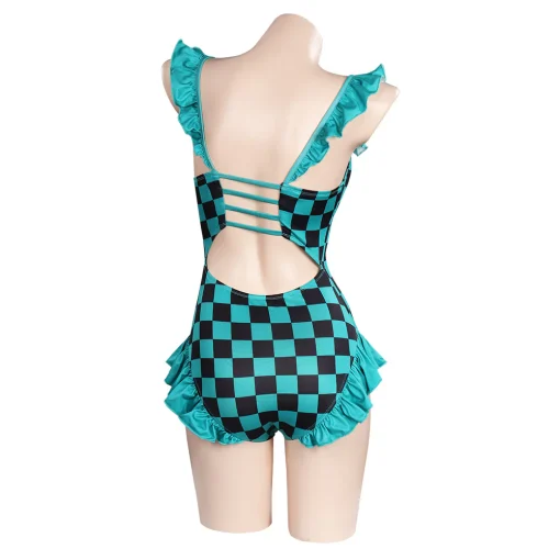 Kamado Tanjirou Swimwear Outfits Halloween Suit Cosplay Costume - Image 4