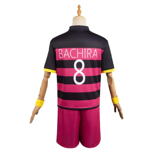 BLUE LOCK Meguru Bachira Red Team Uniform Party Carnival Halloween Cosplay Costume - Image 4