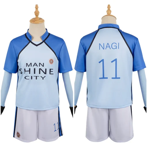 BLUE LOCK Nagi Seishiro Reo Mikage Hyoma Chigiri Blue Team Uniform Cosplay Costume - Image 3