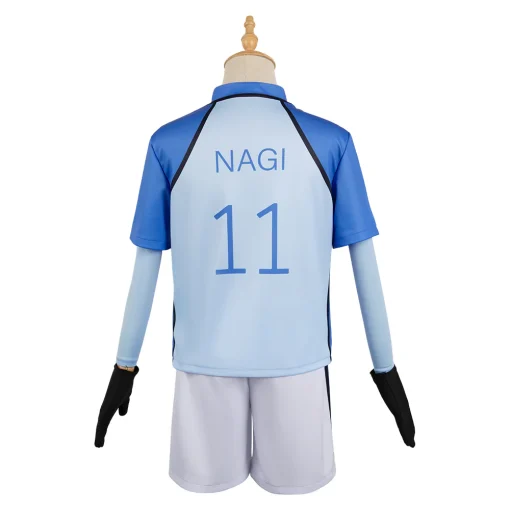 BLUE LOCK Nagi Seishiro Reo Mikage Hyoma Chigiri Blue Team Uniform Cosplay Costume - Image 5