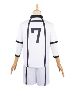 blue lock anime nagi seishiro white uniform party carnival halloween cosplay costume 3 1024x