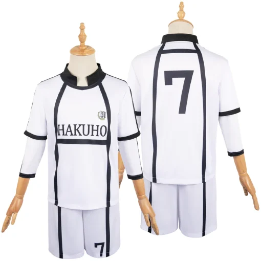 BLUE LOCK Nagi Seishiro White Team Uniform Halloween Cosplay Costume - Image 2