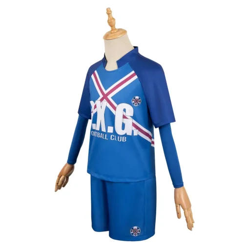 BLUE LOCK Rin Itoshi Blue Team Uniform Halloween Cosplay Costume - Image 3