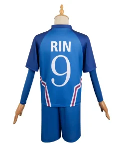 blue lock anime rin itoshi blue team uniform party carnival halloween cosplay costume 3 1024x