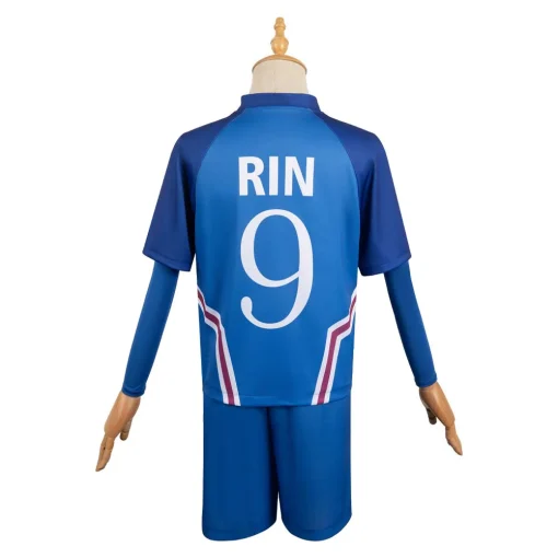 BLUE LOCK Rin Itoshi Blue Team Uniform Halloween Cosplay Costume - Image 4