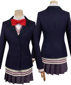 dandadan anime aira shiratori women blue uniform dress party carnival halloween cosplay costume 10 1024x