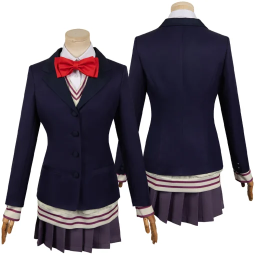 Dandadan Aira Shiratori Women Blue Uniform Dress Halloween Cosplay Costume - Image 10