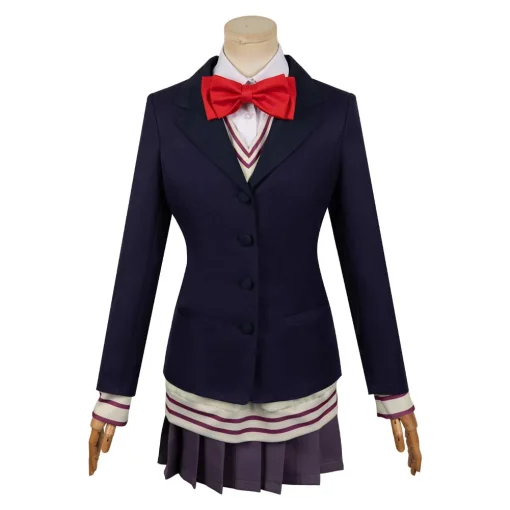 Dandadan Aira Shiratori Women Blue Uniform Dress Halloween Cosplay Costume