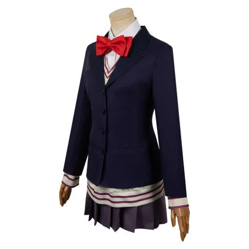 Dandadan Aira Shiratori Women Blue Uniform Dress Halloween Cosplay Costume - Image 2