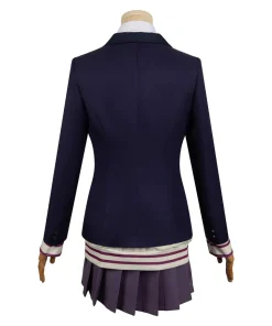 dandadan anime aira shiratori women blue uniform dress party carnival halloween cosplay costume 3 1024x