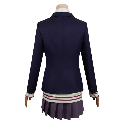 Dandadan Aira Shiratori Women Blue Uniform Dress Halloween Cosplay Costume - Image 3