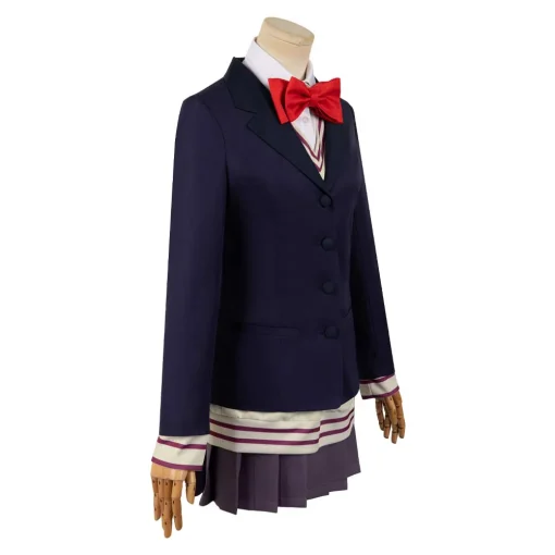 Dandadan Aira Shiratori Women Blue Uniform Dress Halloween Cosplay Costume - Image 4