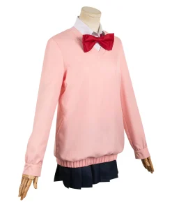 dandadan anime momo ayase women pink uniform dress party carnival halloween cosplay costume 4 1024x