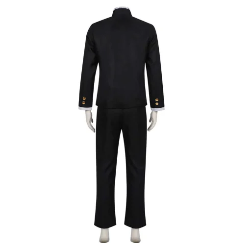 Dandadan Ken Takakura Black Top Pants Set Party Carnival Halloween Cosplay Costume - Image 2