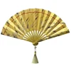 douma cosplay props golden lotus plastic folding fans halloween prop 1 1024x