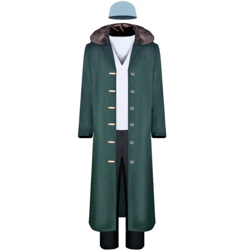 OP Kuzan Green Suit Party Carnival Halloween Cosplay Costume