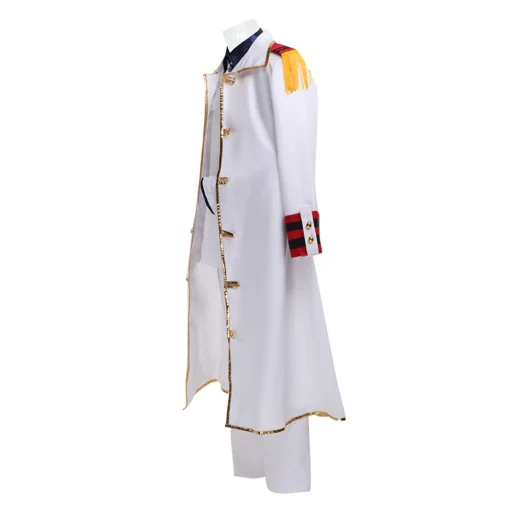 OP Monkey D. Garp White Suit Party Carnival Halloween Cosplay Costume - Image 2