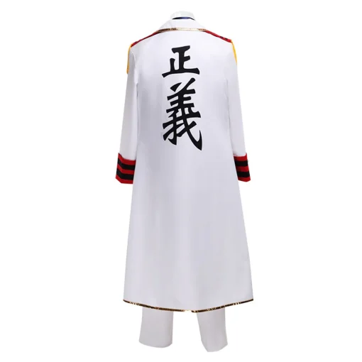 OP Monkey D. Garp White Suit Party Carnival Halloween Cosplay Costume - Image 3