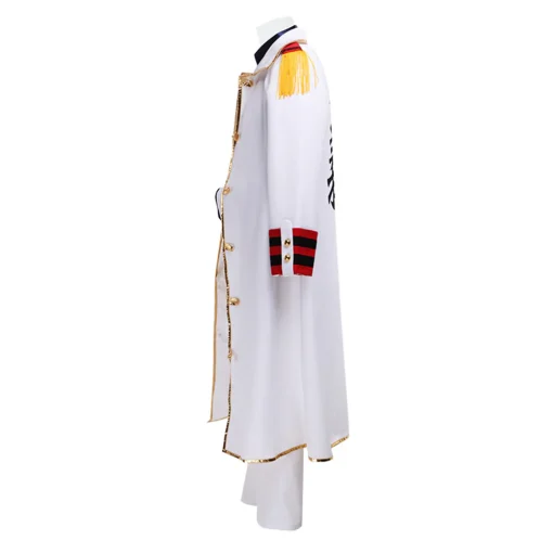 OP Monkey D. Garp White Suit Party Carnival Halloween Cosplay Costume - Image 4