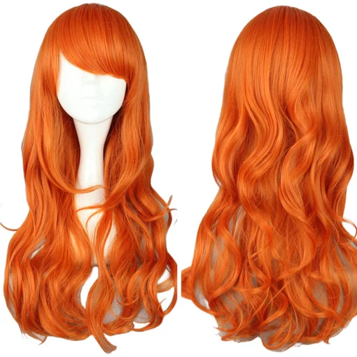 OP Nami Cosplay Wig Heat Resistant Synthetic Hair Halloween Props - Image 2