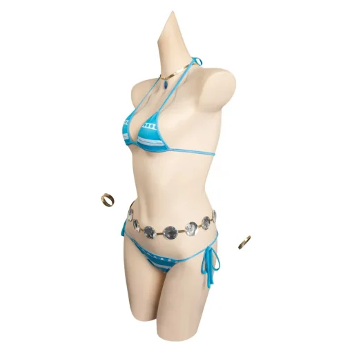 OP Nami Women Blue Bikini Set Swimsuit Halloween Cosplay Costume - Image 3