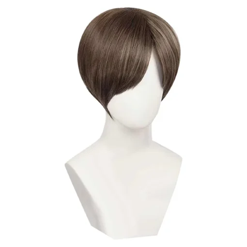 Resident Evil Leon Scott Kennedy Cosplay Wig Heat Resistant Synthetic Hair Halloween Props - Image 3